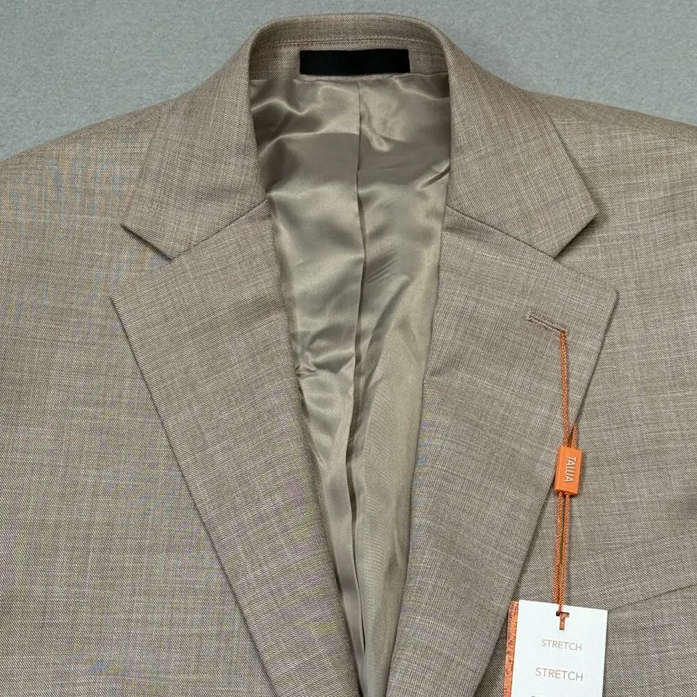 Tallia Men's Classic-Fit Suit Separate Jacket Tan 38S $360
